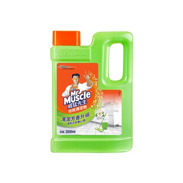 Mr Muscle 威猛先生地板清潔劑 清潔芳香升級 快乾不黏腳 溫和近皮膚pH值  2L  1瓶