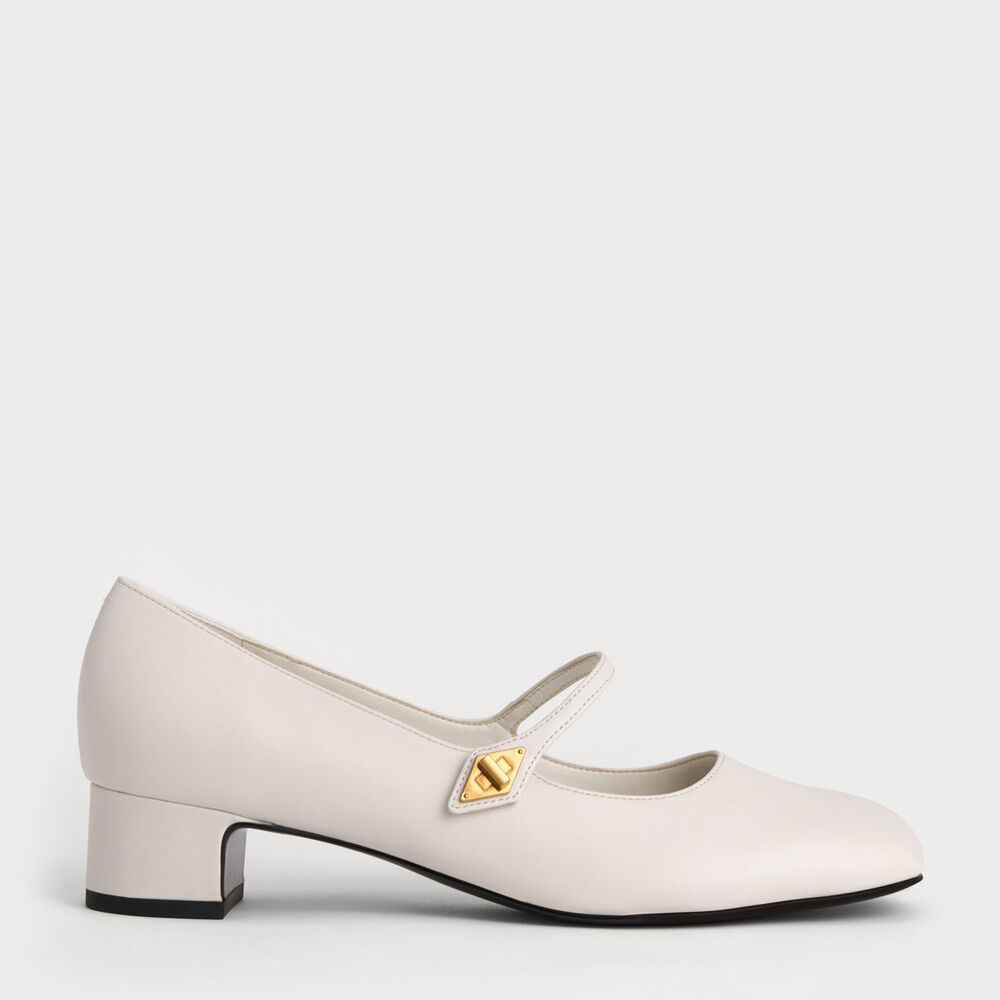 菱釦古典瑪莉珍鞋