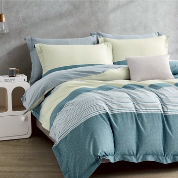 Miile美麗棉系列-學院日記 / 美國棉四件式兩用被床包枕套組