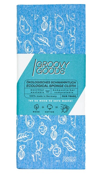 (預購) Groovy Goods  環保抹布 環保海綿抹布-蔬菜派對 1st (GG103)