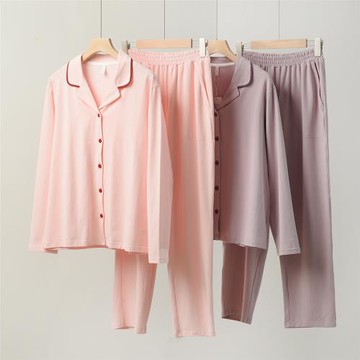 A類32支精梳棉 女士家居服套裝 長袖長褲睡衣 山東網店