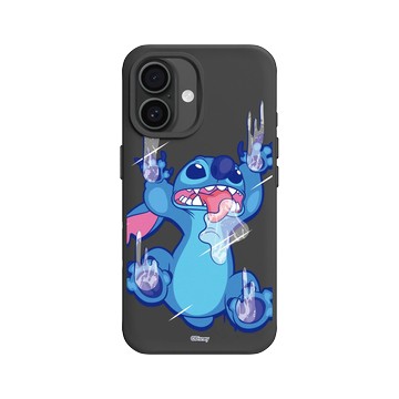 iPhone 16 SolidX 黑 - 迪士尼-史迪奇 Disney Stitch - 搞怪系列-怪可愛