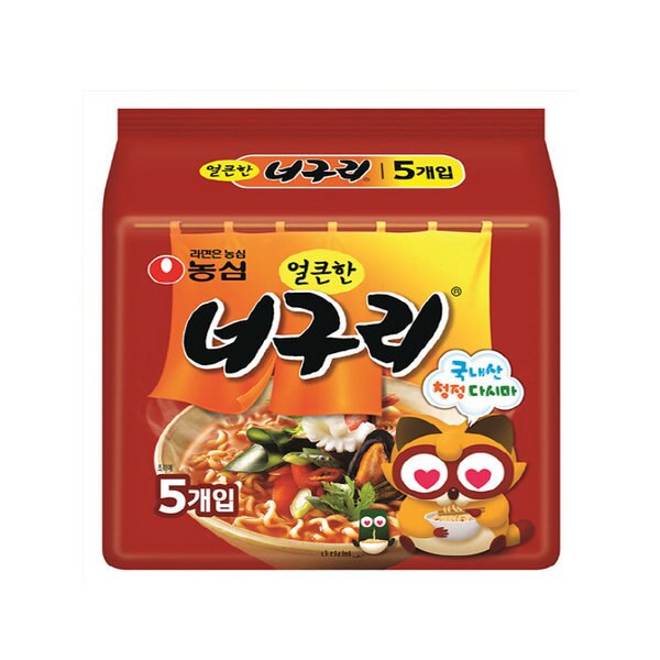 辛いノグリ (120gx五個) 韓国ラーメン インスタントラーメン おまとめ梱包 送料1回発生