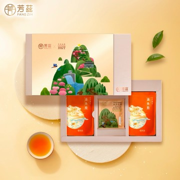 【快速出貨】【芳茲】金萃御品聯名禮盒(常溫)滴魚精6入+華剛金賞茶包4入/組(贈精美提袋)