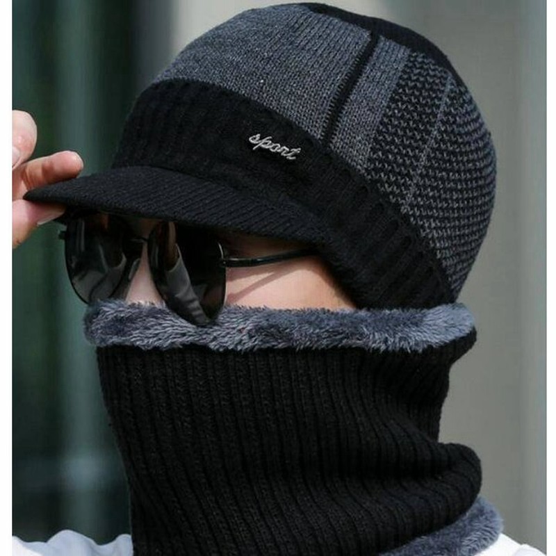 ニット帽 ネックウォーマー 2点セット メンズ ニットキャップ 帽子 防寒 冬 裏起毛 男 ニット帽子 防寒 あったか 防風 自転車 バイク 通学 通 通販 Lineポイント最大0 5 Get Lineショッピング