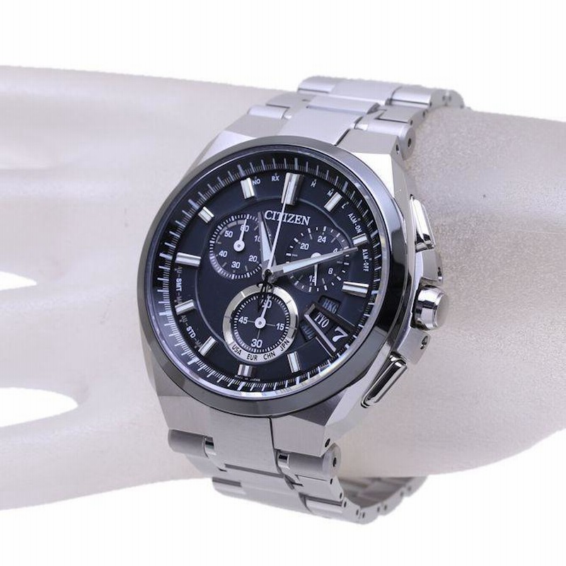 CITIZEN シチズン アテッサ エコドライブ BY0040-51F H610-T018068 ソーラー電波 メンズ /38437 【中古】 腕時計  | LINEショッピング