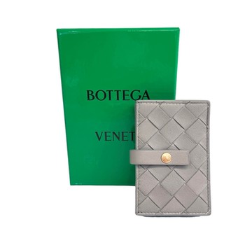 BOTTEGA VENETA 寶緹嘉  BV 經典編織灰色多功能卡夾/名片夾
