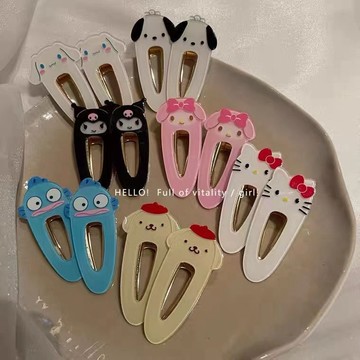 三麗鷗髮夾🎀 凱蒂貓 Kitty髮夾 庫洛米髮夾 美樂蒂髮夾 醜魚髮夾 大耳狗髮夾 可愛髮夾 劉海髮夾 髮夾髮飾 bb夾