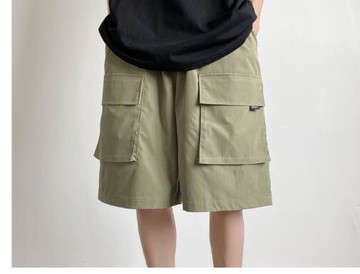 FINDSENSE X 男士 休閑褲 百搭休閑機能工裝短褲 運動褲 工作褲 工裝短褲休閑