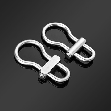 304不銹鋼葫蘆鑰匙扣汽車戶外手工黃銅快開扣男士商務禮品腰掛