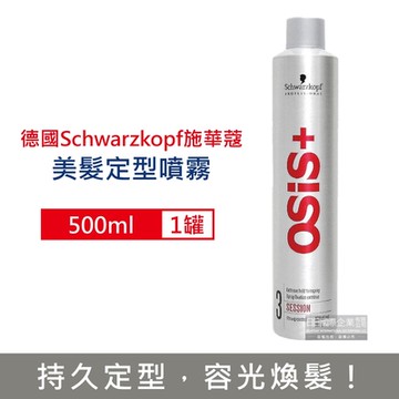 德國Schwarzkopf施華蔻 黑旋風專業沙龍美髮定型噴霧500ml/銀罐-3號