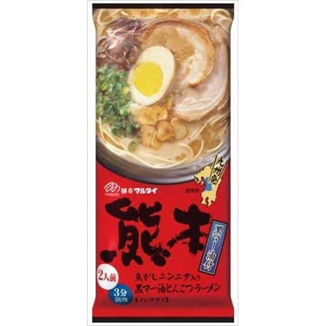 送料無料 マルタイ 熊本黒マー油とんこつラーメン 186g×30個