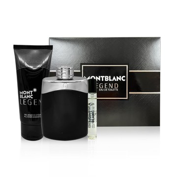 【MONTBLANC 萬寶龍】傳奇經典男性淡香水禮盒(淡香水100ml+7.5ml+沐浴精100ml) (國際航空版)