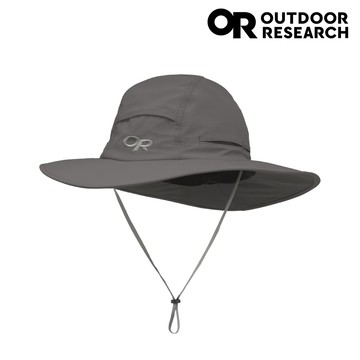 Outdoor Research 抗紫外線快乾透氣大盤帽243441｜鐵灰色(OR、西雅圖盤帽)