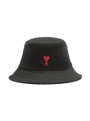 AMI Paris De Coeur Embroidery Bucket Hat
