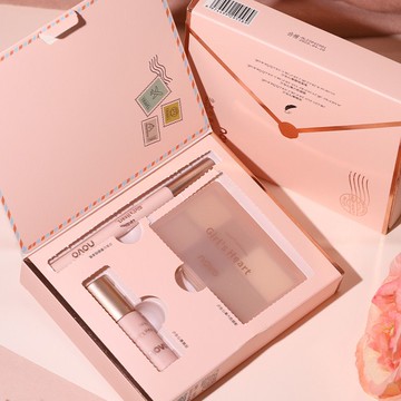 完美少女化妝品口紅禮盒彩妝套裝禮盒眼影四件套眼線筆送女友禮物 d7198