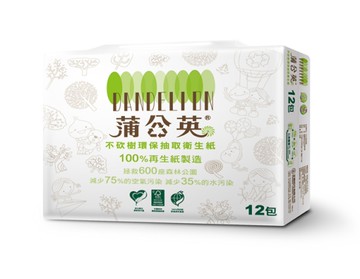 **好幫手生活雜鋪** 蒲公英抽取式衛生紙 12入 6串/ 箱 ------衛生紙.濕紙巾.擦手紙.捲筒紙