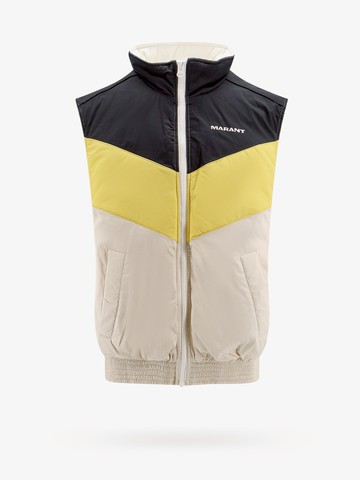 Sleeveless jacket with logo embroidery - MARANT - gender_Man