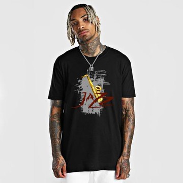 Saxophone 薩克斯風 樂器印花T恤短袖樂隊jazz爵士音樂練習演出服