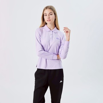 女款 吸濕排汗圓領長袖POLO衫