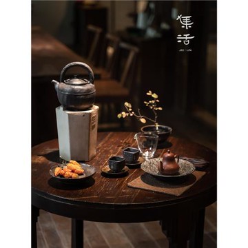 元時茶事 樸由柴燒紫砂燒水壺圍爐煮茶壺提梁煮水壺可電陶爐明火