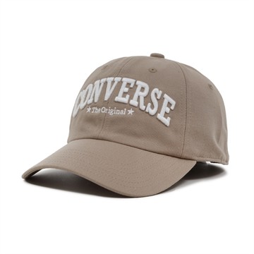 Converse 棒球帽 Heritage Graphic 6 Panel 棕 白 可調帽圍 刺繡 大LOGO 老帽  10026511A03