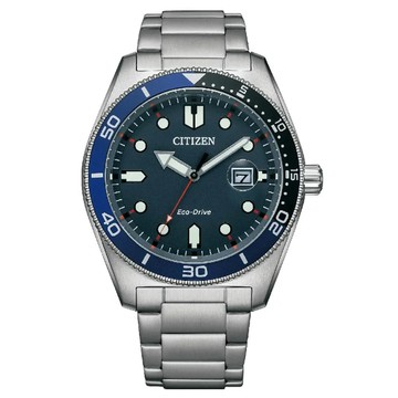 CITIZEN 光動能 復古玩色運動風 男錶 手錶-藍色43mm AW1761-89L 防水100米 送禮 禮物 推薦