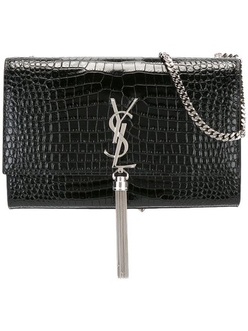 Saint Laurent - medium Kate Monogram satchel - women - Calf Leather - One Size - Black