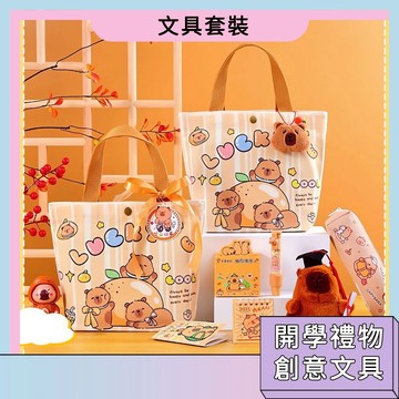 學生實用獎品文具套裝 文具大禮包 國小文具組 卡皮巴拉生日伴手禮 文具獎品套裝 開學禮物 國小學習禮物 開學文具