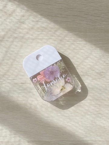 【DIY押花噴霧瓶－粉紫款】自訂名字 客製化 消毒瓶 防疫用品