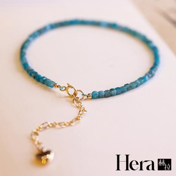 【HERA 赫拉】賽木里湖天然藍磷灰石極細手鍊