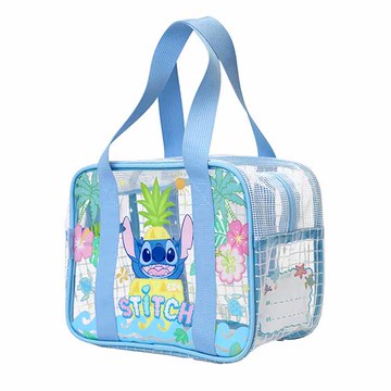 HOUSUXI防潑水透明兒童餐袋-史迪奇