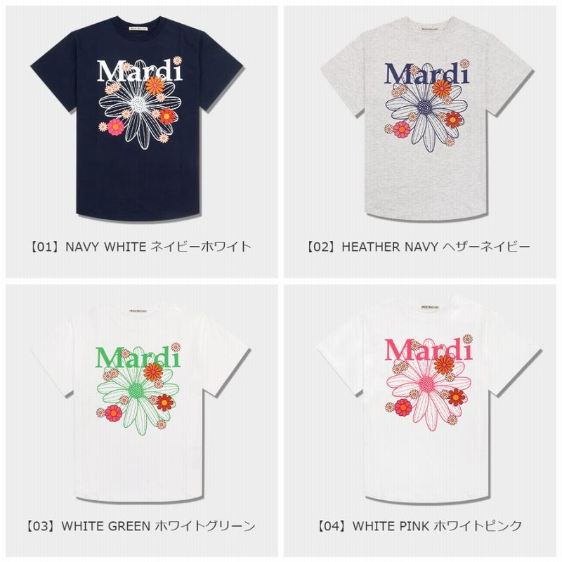 マルディメクルディ Mardi Mercredi Tシャツ TSHIRT FLOWERMARDI BLOSSOM 半袖 レディース 韓国 ファッション  アパレル | LINEブランドカタログ