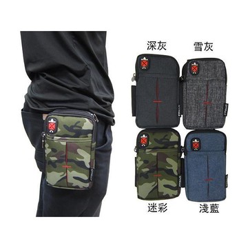 腰包5吋手機適二層主袋插筆外掛式腰包工具包防水尼龍布