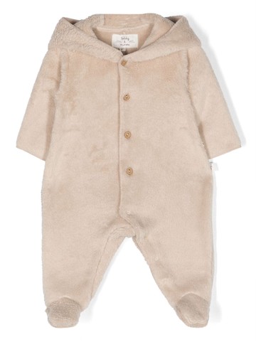 TEDDY & MINOU - hooded fleece body - kids - Polyester - 1 mth - Neutrals