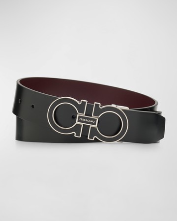 Men's Double Adjustable Leather Belt