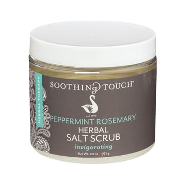 Soothing Touch Peppermint Rosemary Herbal Salt Scrub 20 oz