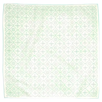 in Blooom 印花樂 包布巾  玻璃海棠  棉  45 x 45cm  青霧綠