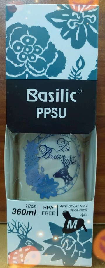 貝喜力克防脹氣PPSU寬口大奶瓶 360ml