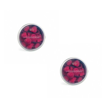 美國優康 U-Konserve - 不鏽鋼圓形保鮮盒蓋 150ml-透明兩入組