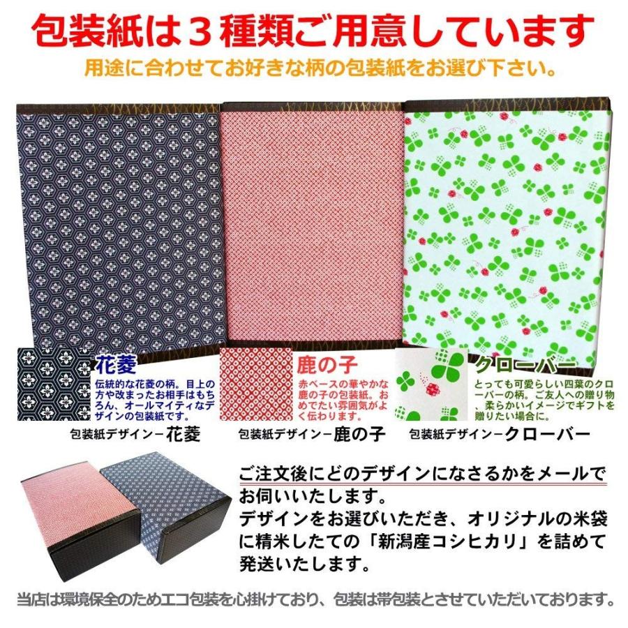 お父さん（父親）の誕生日プレゼント大切な人に贈る新潟米 新潟県産コシヒカリ 2キロ(有機肥料)