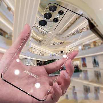 適用于三星s21手機殼無邊框超薄電鍍防摔+硬殼原裝s21ultra保護殼