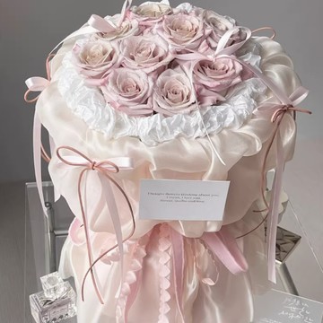 【Missing想念你】1314 粉玫瑰芭蕾花束｜你就是陽光！七夕情人節禮物/情人節花束/射手座生日禮物/母親節花束 -母親節禮物/情人節禮物/