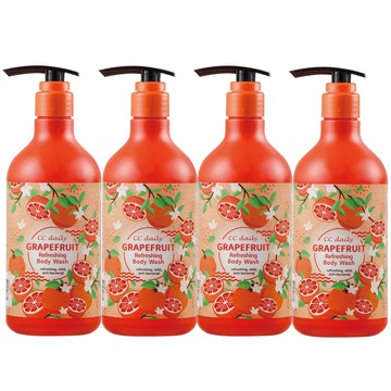【台塑生醫】CC daily葡萄柚清爽沐浴乳580g*4入