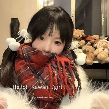 💥桃園出貨💥白色毛絨絨蝴蝶結球球髮圈甜妹少女櫻桃頭繩丸子頭雙馬尾秋冬髮飾