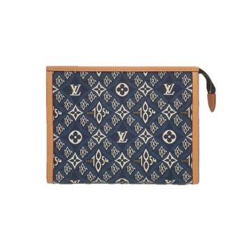 【二手精品 9.8成新】LV限量款丹寧手拿包 編號L169