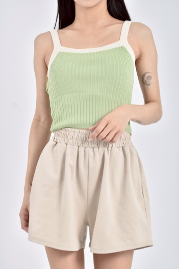 (S) 針織綠色上衣