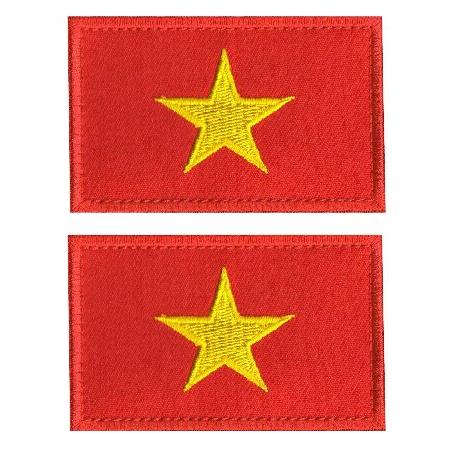 PCS AliPlus Vietnam Flag Patches Embroidered Tactical Military Morale Patch Applique Fastener Hook and Loop