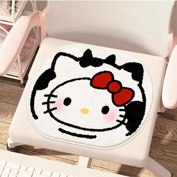 🔥臺灣出貨🔥哈嘍Kitty異形卡通可愛冬季坐墊椅子椅墊辦公室毛絨學生家用坐墊