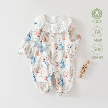 安陽童裝春秋寶寶連體衣嬰兒衣服a類純棉連體衣新款新生兒包屁衣鑫弘-萌寶童裝可開發票